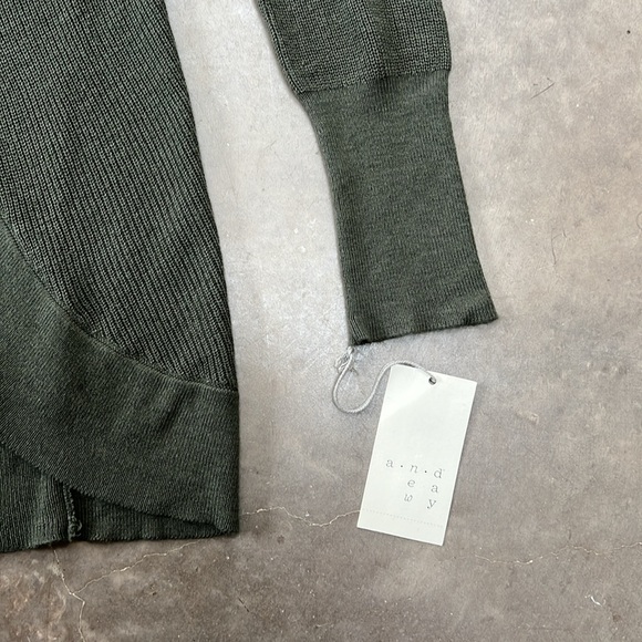 A new day x Target Olive green open front Cardigan Sz. Medium New with tags - Picture 2 of 6